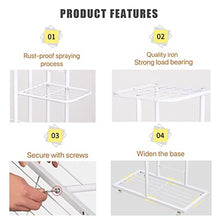 ZOCWJK Plant Stand 6 Tier Iron Art Plant Stand 7 indivual Unit Shelving Flower Pot Storage Rack for Balcony Garden Indoor,