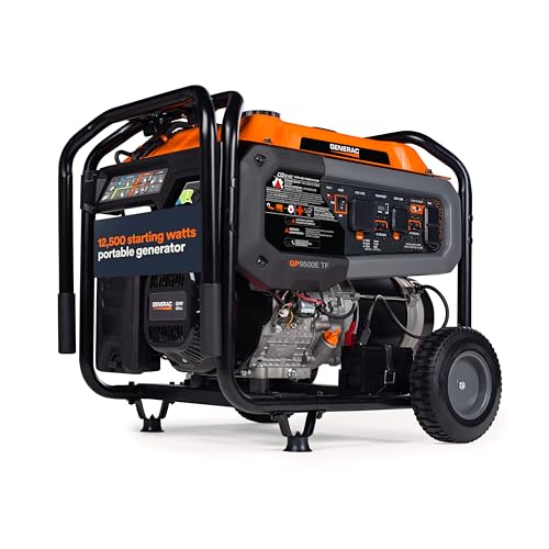 Generac 12,500 Watt Tri Fuel Generator with EFI and Electric Start