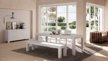 Mobili Fiver, Rachele Extendable Dining Table, 63(89) x35 in, Ashwood White, for 6-8 People, Expandable Dining Table for Kitchen, Living Room, Italian Furniture