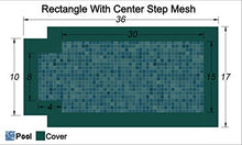 Loop-Loc II Super Mesh In-Ground Pool Safety Cover 15' x 30' with 4' x 8' Center End Step