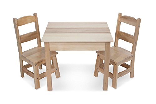 Melissa & Doug Wooden Toy Table and Chairs Set Multi Color