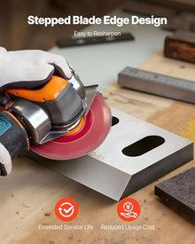 VEVOR Shredder Blades, Alloy Steel Shredder Machine Blade Kit with 12 Rotating and 2 Fixed Blades, High-Hardness SKD-11 Blade, Compatible with Model 400 Plastic Grinder, for ABS, PP, PVC & Nylon