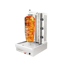 KnoRRs Electric Turkey Rotisserie Machine, 360° Rotating Vertical Rotisserie Gyro Grill Stainless Steel Oven Fully Automatic Rotary Commercial Kebab Broiler Barbecue Countertop Chicken (One contro