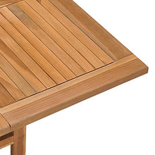 KTHLBRH Outdoor Patio Table Outdoor Furniture Patio Dining Table Folding Patio Dining Table 35.4"x35.4"x29.5" Solid Teak Wood