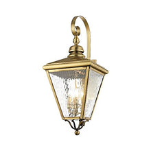 Livex Transitional Four Light Outdoor Wall Lantern Cambridge Collection Antique Brass