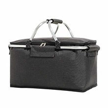 FMOPQ Folding Picnic Pouch Basket Camping Cooler Bag Insulated Bag Outdoor BBQ Travel Camping Fishing Storage Box Organizer Container (Color : B) (C)