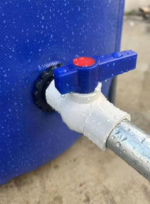 JYXYXSCP PVC Rain Water Storage Tank Barrel Watering Irrigation,Rainwater Collector Foldable Water Tank,with Drain Valve (1000L)