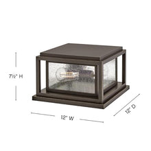 Hinkley Republic Small Pier Mount Lantern, Low Voltage Oil Rubbed Bronze