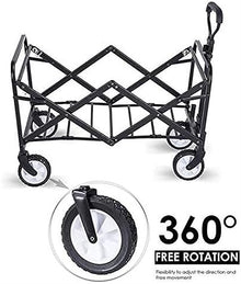 Trolley Cart Collapsible Folding Outdoor Garden Camping Wagon Sports Wagon Heavy Duty Waterproof Camping Cart Garden Wagon