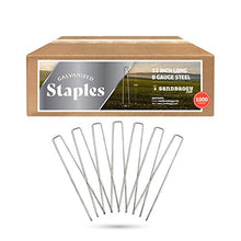 Sandbaggy 12 Inch Rust-Free Landscape Staples ~ Extra Long SOD Garden Stakes Weed Barrier Pins (1000 Staples)