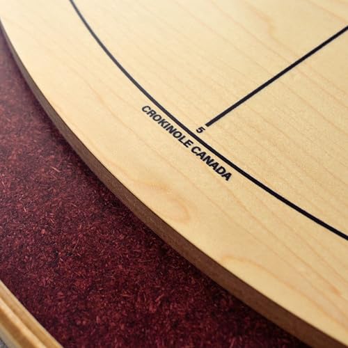 Crokinole Canada The Royal Red Tournament Style Crokinole Board Game Set Maple