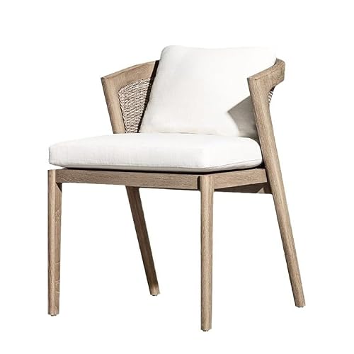 ocpcrn Lounge Chair Scandinavian Outdoor Rope Woven Dining Chair Simple Patio Villa Garden