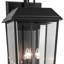 Kichler Mathus 3-Light Outdoor Wall Light Textured Black