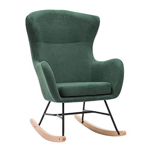 KLNBV Rocking Chair Rocking Chair Rocker Relax Chair Lounge Chair Recliner Relaxing Backyard Or Balcony Chair with Padded Seat