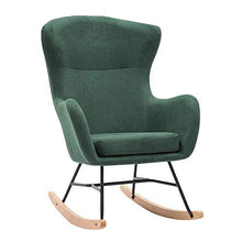 KLNBV Rocking Chair Rocking Chair Rocker Relax Chair Lounge Chair Recliner Relaxing Backyard Or Balcony Chair with Padded Seat