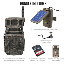 Stealth Cam Revolver 40MP Cellular Trail Camera Bundle with Solar Panel, Holder, 32GB Card & Reader (10-Pack)