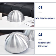 YDJIANCAI 1 Pcs Brushed Stainless Steel Half Sphere Gazing Ball - Hollow Hemisphere for Garden Gate, Stair Handrails, Pool, Shopping Mall Wall Decoration(Size:27.55in/70cm)