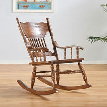 Solid Wood Carved Rocking Chair, French Wooden Outdoor Patio Furniture, Recliner Retro Medieval Living Room Chairs, Black Balcony Leisure Patio Chairs For The Elderly, Load-bearing 100kg/220lbs ( Colo
