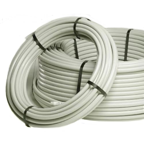 White Polyethylene Tubing, 3/4 Inch, UV Resistant, Low Pressure Drip Irrigation Supply Tube for Deck, Porch, Nursery, and Greenhouse (Pack of 20, Length: 500 ft.)