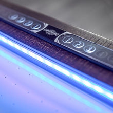 American Legend 72" Austin Air Hockey Table LED Rails Modern Walnut Finish Electronic Scoring Grey