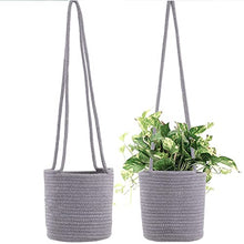A1DFDFGOQSFG Garden Plant Hangers Rope Hanging Planter Woven Hanging Planter Basket Decorative Flower Pot Holder for Home Decor (Color : D) (E)