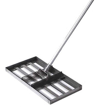 Aikimfuly Garden Lawn Level, Lawn Leveling Rake, with 43 Inch Handle, Heavy Duty Stainless Steel Large Capacity Lawn Leveling Tool Golf Equipment