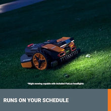 WORX Landroid Vision Robotic Lawn Mower, Wire Free Robot Mower with Active Obstacle Avoidance, WiFi & Bluetooth Connection, APP Control, 1/2 Acre, WR220
