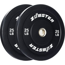 Zoomster Olympic Bumper Weight Plate 260LB Black