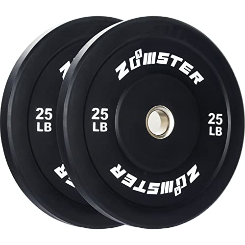 Zoomster Olympic Bumper Weight Plate 260LB Black