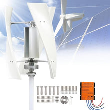 Wind Turbine Generator Kit 8000W Portable Vertical Helix Wind Power Turbine Generator Kit 3 Blade Wind Generator Kit with Charge Controller for Marine RV Home Industrial Energy,48V