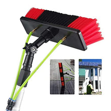 5-12m Window Cleaning Pole, Window Cleaner Kit Water/Hose Fed Pole Window Cleaning Brush Equipment Cleaning Photovoltaic and Solar Panels / 12m Rod / 30cm/50cm Brush Head Solar Panel