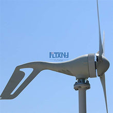 NINILADY 500W Horizontal Wind Turbine Generator with 3/5 Blades 12V 24V 48V Free Charge Controller for Home Use Windmill Energy (48V, with MPPT Controller)