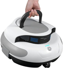 KANGJIEM Automatic Pool Cleaner, Powerful Robotic Pool Vacuum with 2 Motors, Wall Climbing,100 Mins Running Time for Above-Ground Pools up