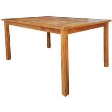 MISC Rectangular Teak Wood Bistro Counter Table 63 X 35 Inch Brown Hand Waxed Weather Resistant