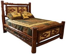 Furniture Barn USA Adirondack Collection King Diamond Bedframe