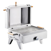 Outdoor Pizza Oven, 13 in Gas Fired Pizza-Maker, Portable Gas Oven with Thickened Cordierite Pizza-Stone and Thermometer, Pizza or Grill Two Modes, Perfect for Camping & Backyard