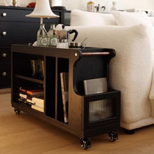 WGTYOA Solid Wood Sofa Edge a Few Can Move Ark Tea Table Sitting Room Balcony Cabinet Side