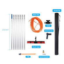 Water Fed Telescopic Brush Photovoltaic Panel Cleaning Tool 30Cm Brush Head for Cleaning photovoltaic and Solar Panels and Other Cleaning Activities