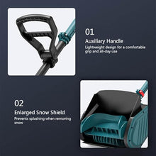 Efficient Snow Thrower, Electric Snow Removal Thrower with Directional Plate, Cordless Electric Snow Blower for Patio, Deck, Driveway