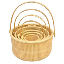 Storage Basket,Outdoor Rattan Picnic Easter Round Grocery