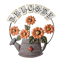Garden Themed Welcome Sign for Front Door Hanging Welcome Wall Plaque Home Garden Ornament (Color : B Size : One Size)