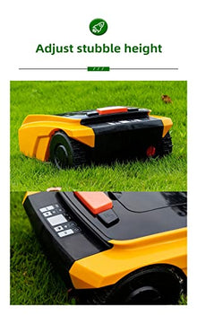 Cordless Electric Lawn Trimmer, Lawn Mower Automatic Rechargeable Robot Mower with Docking Station Smart App Control Gardening Tools for Golf Course and Garden Lightweight Low Noise Easy to use