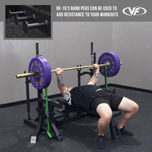 Valor Fitness Olympic Weight Bench with Squat Rack Combo - 6 Gauge Steel - USPA Certified - Adjustable Squat Stands - Black