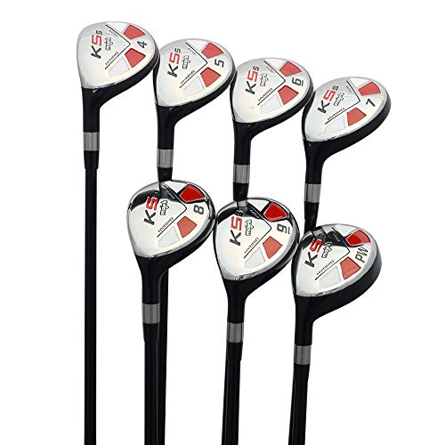 Majek Left Handed Men’s All Hybrid Complete Golf Set Black