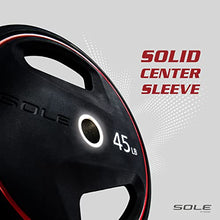 SOLE Fitness Weight Plate Set Rubber-Coated Home Gym Equipment