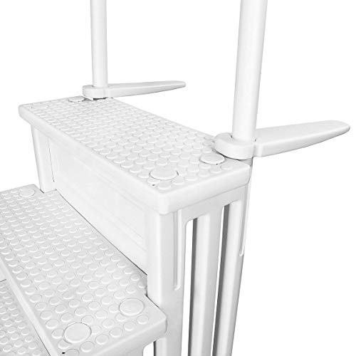Goodyusstore Above Ground Pool Ladder White