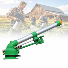 Adjustable Angle Impact Irrigation Sprinkler, Large-Area Irrigation Lawn Sprinkler Spray with 9 Nozzles, 360° Vortex Spray & 27-68m Range, Even Accurate Coverage Grass, for Landscaping