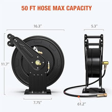 Telescopic Pipe Reel,Automatic Coil Pipe,Easy to Use,for High Pressure Drum Butter Machine and Car Washing, 15m
