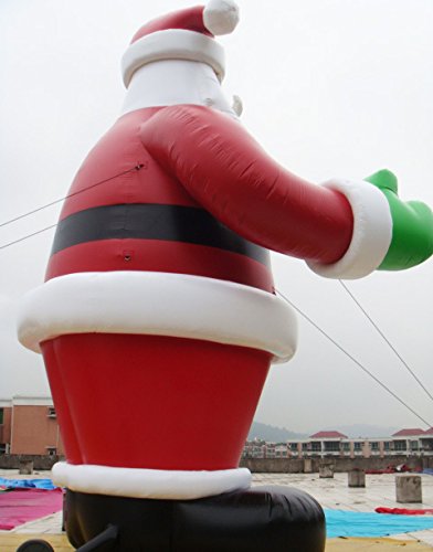 Air-Ads Supplies 13ft Inflatable Santa Claus Holiday Decoration Red Green