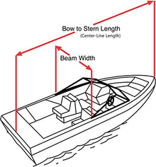 TaylorMade Semi-Custom Boat Cover for V-Hull Cuddy Cabin Boats